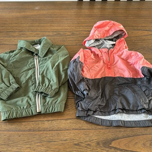 2 great light weight old navy jacket!!! One with a hood! - Picture 1 of 9